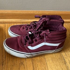 Maroon vans